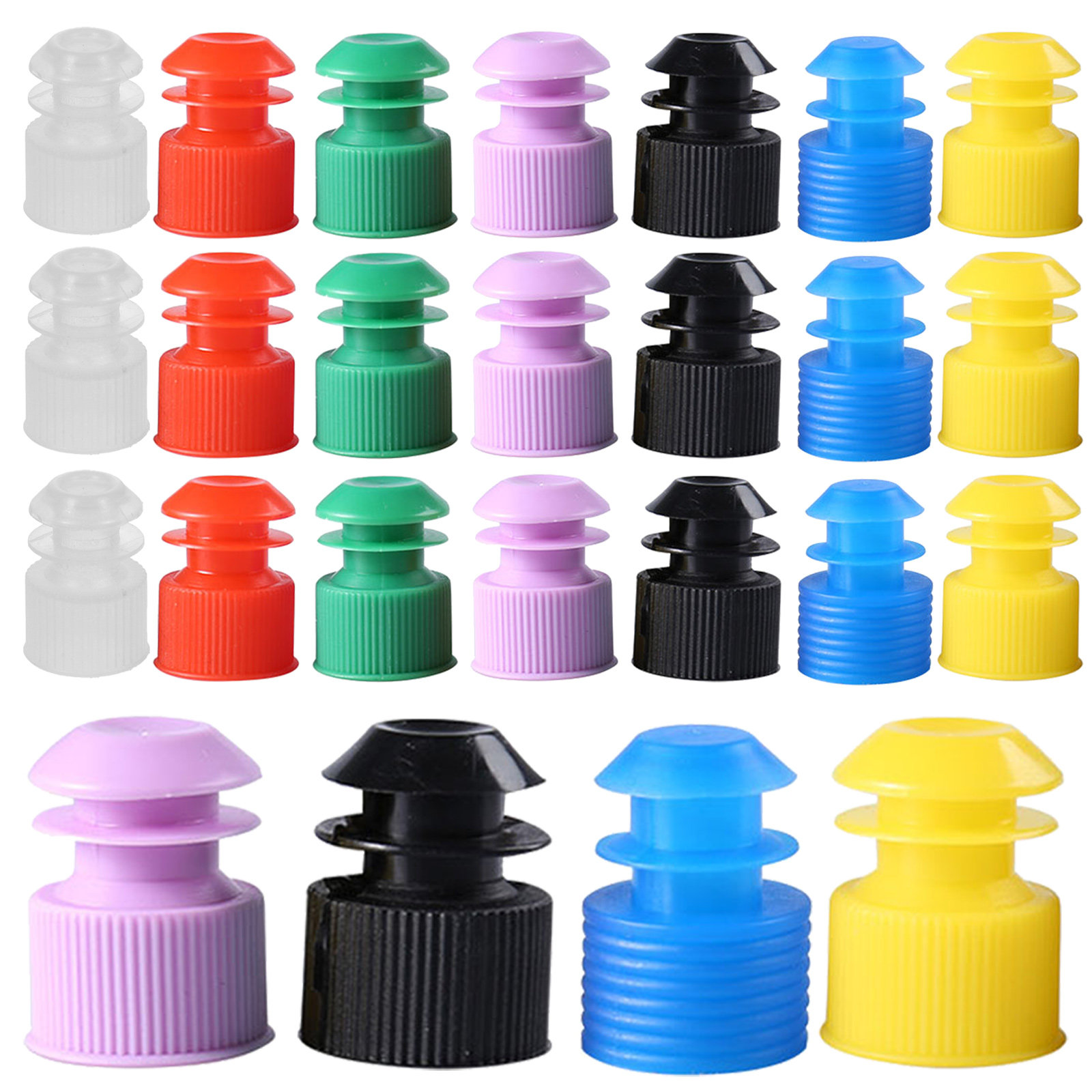Medical Lab - Laboratory Bottle Stopper 100Pcs 12mm Solid