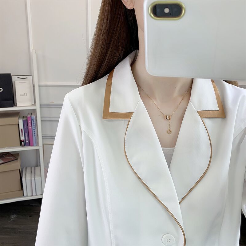 white short beauty uniform dre - огляд і ціна Medical Lab Coat
