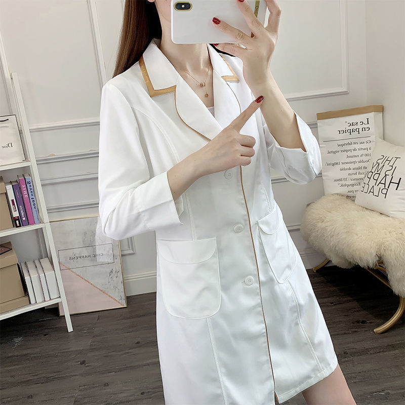 white short beauty uniform dre - огляд і ціна Medical Lab Coat