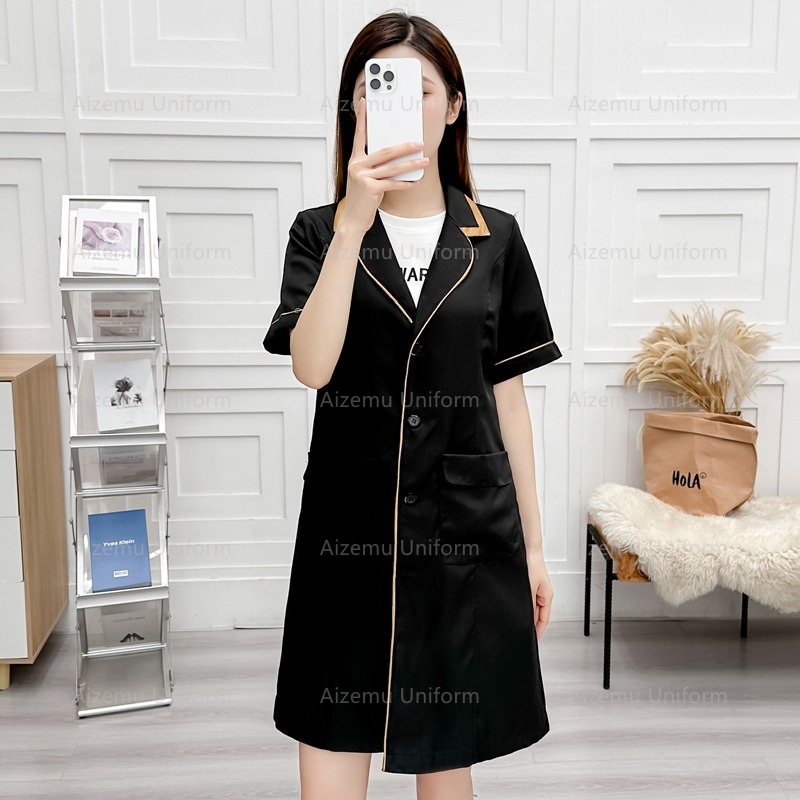 black beauty uniform with beau - огляд і ціна Medical Lab Coat