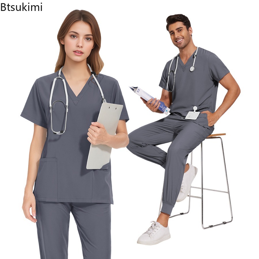 Scrub Sets Uniforms Nursing Me - огляд і ціна Medical Lab Coat
