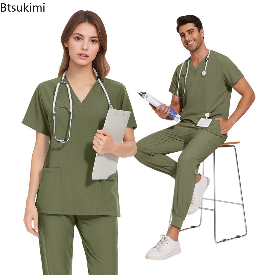 Scrub Sets Uniforms Nursing Me - огляд і ціна Medical Lab Coat
