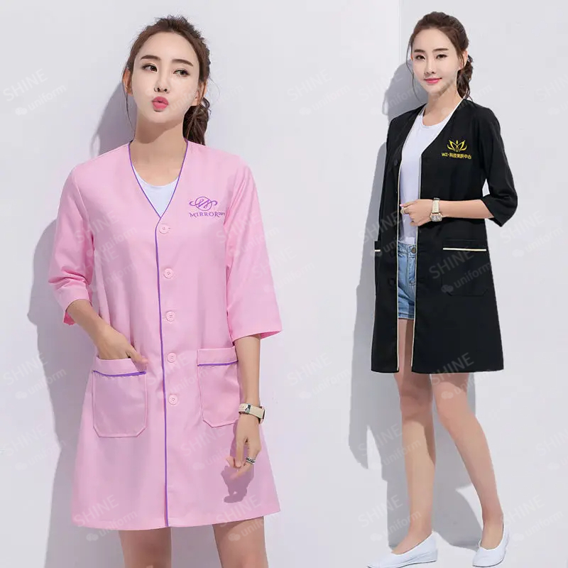 beauty uniform beautician Cust - огляд і ціна Medical Lab Coat