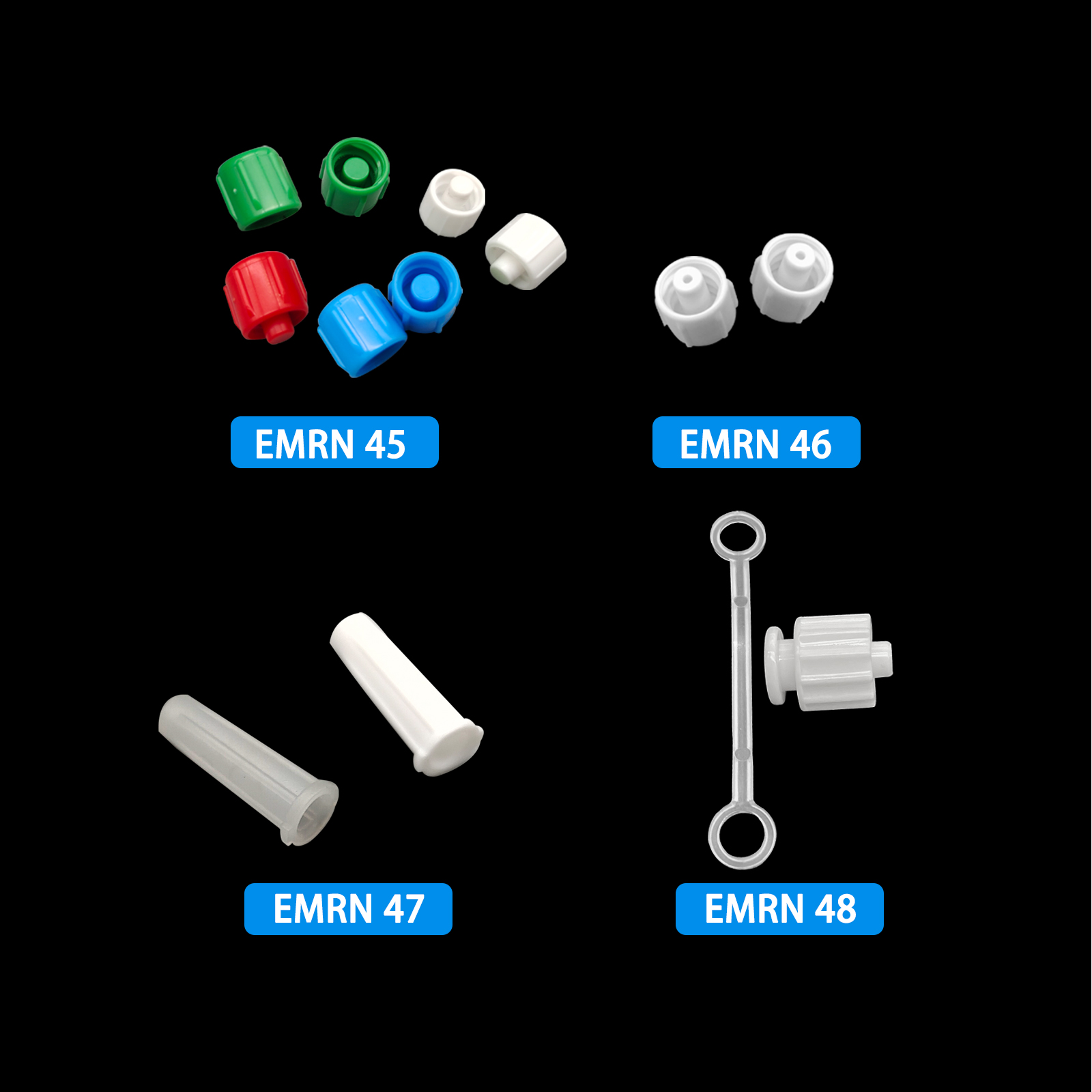 500pcs Male Luer Caps Hole for - огляд і ціна Medical Lab